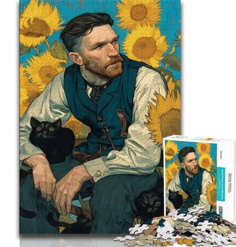 1000-teiliges Puzzle EIN attraktiver Mann, dekomprimierendes intellektuelles Lernspielzeug, Lernspiel zum Geburtstag, Weihnachten, 75x50cm von GKJPOXZJ