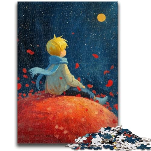 1000-teiliges Puzzle für Erwachsene, Der kleine Prinz, 1000 Teile für Erwachsene, Lernspiele für die ganze Familie, Heimdekoration, Geschenk (50x75cm) von GKJPOXZJ