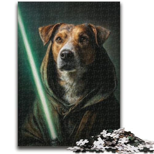 1000-teiliges Puzzle für Erwachsene, Geschenke, Retro-Hund, 1000 Teile für Erwachsene, dekomprimierendes intellektuelles Lernspielzeug, perfekte Dekoration (26x38cm) von GKJPOXZJ