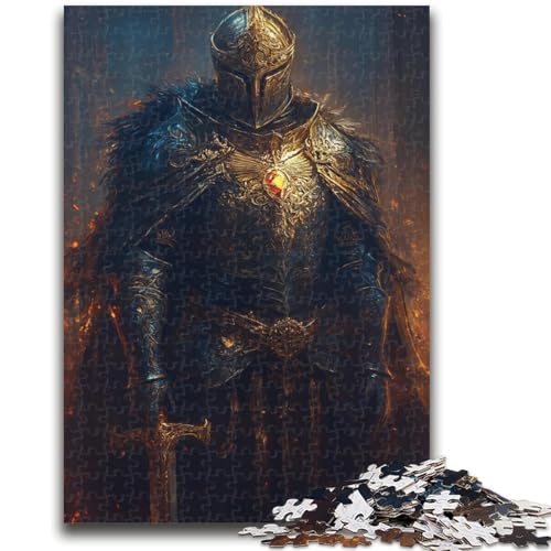 1000-teiliges Puzzle für Erwachsene, Geschenke, mächtige mittelalterliche Ritter, Puzzles für Teenager, Quizspiel, Wanddekoration, einzigartige Geburtstags (26x38cm) von GKJPOXZJ