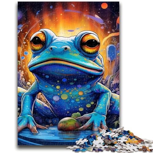 1000-teiliges Puzzle für Erwachsene, Geschenke für Erwachsene, Bunte Laubfrösche, Puzzles für Teenager, Quizspiel, Wanddekoration, einzigartige Geburtstags (26x38cm) von GKJPOXZJ