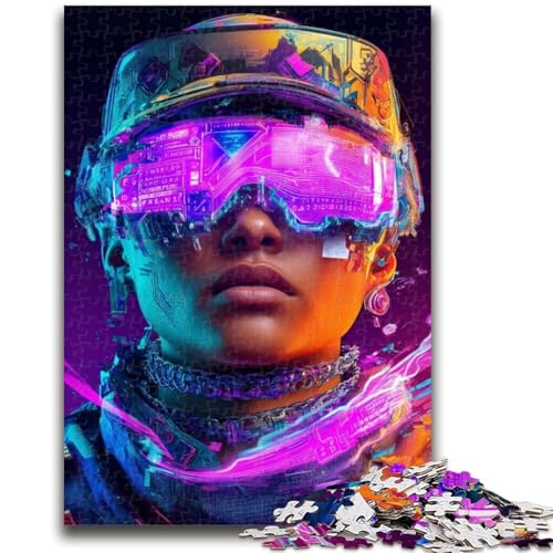 1000-teiliges Puzzle für Erwachsene, Neon Warriors, Teenager-Puzzle, Geburtstagsgeschenk, Geschenke, Wandkunst für Kinder ab 14 Jahren (38x26cm) von GKJPOXZJ