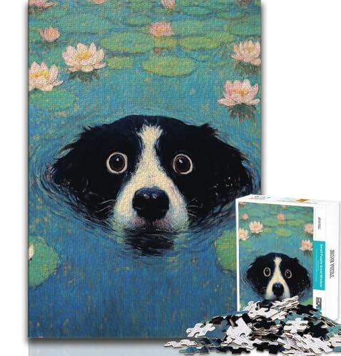 1000-teiliges Puzzle für Erwachsene, Teichhund, dekomprimierendes intellektuelles Lernspielzeug, Lernspiel zum Geburtstag, Weihnachten, 75x50cm 1000-teiliges Puzzle für Erwachsene, Teichhund, dekomprimierendes intellektuelles Lernspielzeug, Lernspiel zum Geburtstag, Weihnachten, 75x50cm von GKJPOXZJ