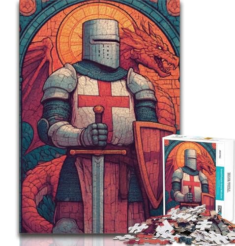 1000-teiliges Puzzle für Erwachsene, majestätischer Ritter, dekomprimierendes intellektuelles Lernspielzeug, Lernspiel zum Geburtstag, Weihnachten, 38x26cm 1000-teiliges Puzzle für Erwachsene, majestätischer Ritter, dekomprimierendes intellektuelles Lernspielzeug, Lernspiel zum Geburtstag, Weihnachten, 38x26cm von GKJPOXZJ