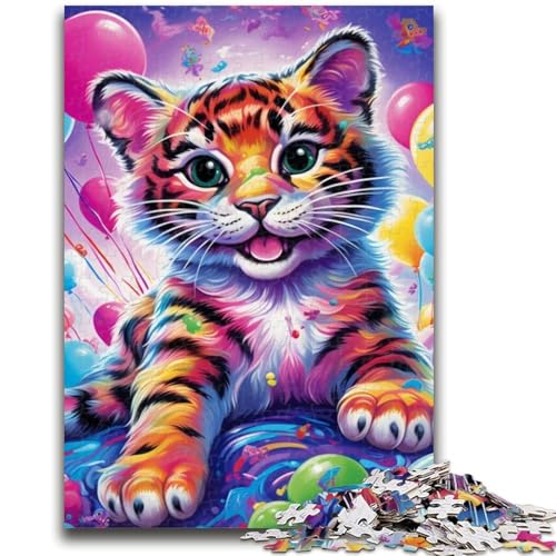 1000-teiliges Puzzle für Erwachsene Magic Art Tiger 1000-teiliges Puzzle, ganze Familie Geeignet für Kinder ab 14 Jahren (50x75cm) von GKJPOXZJ