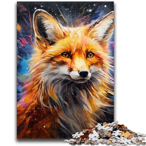 1000-teiliges Puzzle für Erwachsene und Jugendliche, Art Fox-Puzzles für Teenager, Denksportaufgabe – Geburtstagsgeschenk für Männer, (50x75cm) von GKJPOXZJ