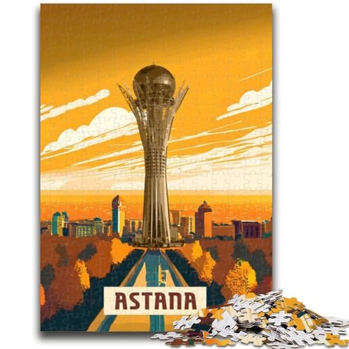 1000-teiliges Puzzle für Erwachsene und Jugendliche, Astana-Puzzle für Erwachsene, Lernspielzeug und Spiele für Erwachsene und Jugendliche (50x75cm) von GKJPOXZJ