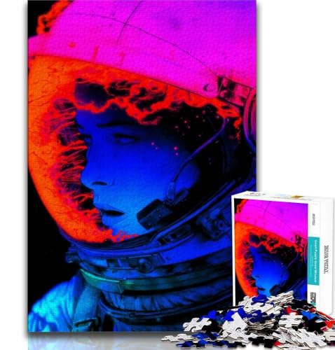 1000-teiliges Puzzle für Erwachsene und Jugendliche, Astronaut, Spielzeug, Lernspiele, Stressabbau, tolle Geschenke und Spielzeuge, 75x50cm von GKJPOXZJ