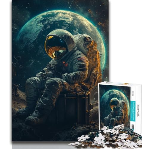 1000-teiliges Puzzle für Erwachsene und Jugendliche, Astronautenkunst, Spielzeug, Lernspiele, Stressabbau, tolle Geschenke und Spielzeuge, 75x50cm von GKJPOXZJ