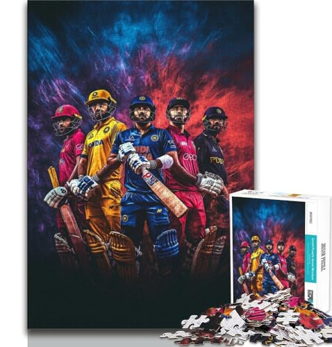 1000-teiliges Puzzle für Erwachsene und Jugendliche, Baseballspieler, Spielzeug, Lernspiele, Stressabbau, tolle Geschenke und Spielzeuge, 75x50cm von GKJPOXZJ