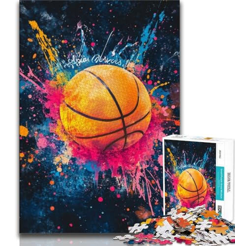 1000-teiliges Puzzle für Erwachsene und Jugendliche, Basketballschießen, anspruchsvolles Spiel und Lernspiel für die ganze Familie zum Geburtstag, Weihnachten, 38x26cm 1000-teiliges Puzzle für Erwachsene und Jugendliche, Basketballschießen, anspruchsvolles Spiel und Lernspiel für die ganze Familie zum Geburtstag, Weihnachten, 38x26cm von GKJPOXZJ