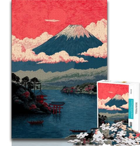 1000-teiliges Puzzle für Erwachsene und Jugendliche, Berg Fuji, Lernspiele, Heimdekoration, Geburtstagsgeschenk, Geschenke, Wandkunst, 38x26cm von GKJPOXZJ