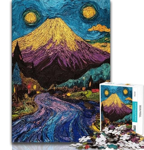 1000-teiliges Puzzle für Erwachsene und Jugendliche, Berg Fuji, Lernspiele, Heimdekoration, ganze Familie, 75x50cm 1000-teiliges Puzzle für Erwachsene und Jugendliche, Berg Fuji, Lernspiele, Heimdekoration, ganze Familie, 75x50cm von GKJPOXZJ