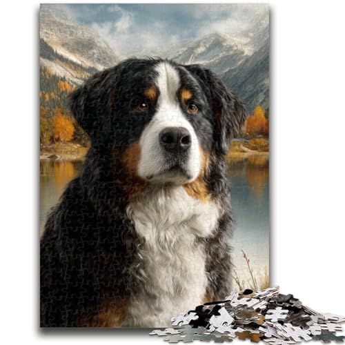 1000-teiliges Puzzle für Erwachsene und Jugendliche, Berner Sennenhund-Puzzle für Teenager, perfekt für Spieleabende, buntes Spielzeug als Geschenk für zu Hause (26x38cm) von GKJPOXZJ