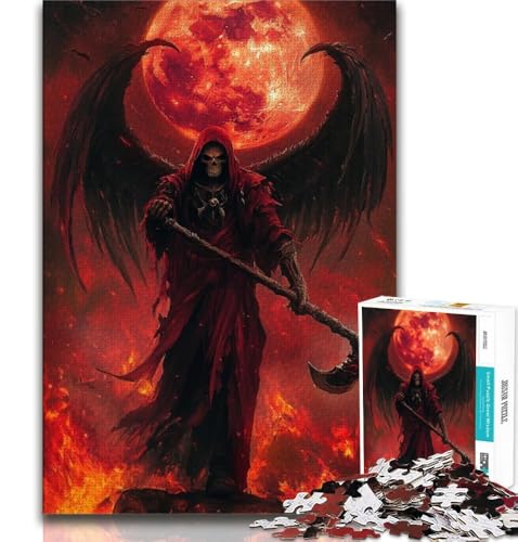 1000-teiliges Puzzle für Erwachsene und Jugendliche, Blood Moon Reaper, Spielzeug, Lernspiele, Stressabbau, einzigartige Geburtstags- und Geschenkideen, 38x26cm 1000-teiliges Puzzle für Erwachsene und Jugendliche, Blood Moon Reaper, Spielzeug, Lernspiele, Stressabbau, einzigartige Geburtstags- und Geschenkideen, 38x26cm von GKJPOXZJ