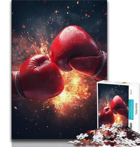 1000-teiliges Puzzle für Erwachsene und Jugendliche, Boxhandschuhe, Spielzeug, Lernspiele, Stressabbau, tolle Geschenke und Spielzeuge, 75x50cm von GKJPOXZJ