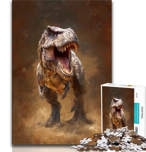 1000-teiliges Puzzle für Erwachsene und Jugendliche, Dinosaurier, Lernspiele, Heimdekoration, Lernspiel für Geburtstag, Weihnachten, 38x26cm von GKJPOXZJ