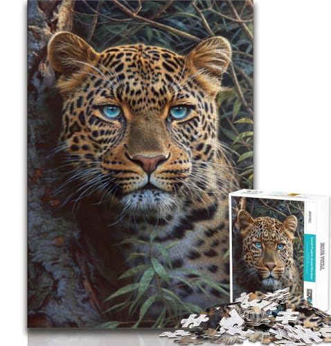 1000-teiliges Puzzle für Erwachsene und Jugendliche, Dschungelleopard, Spielzeug, Lernspiele, Stressabbau, tolle Geschenke und Spielzeuge, 38x26cm von GKJPOXZJ