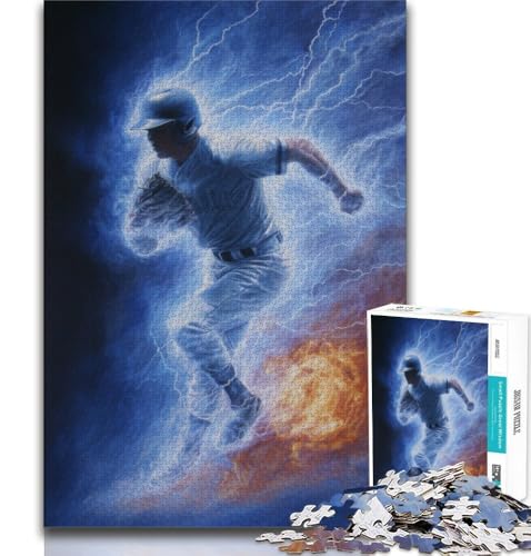 1000-teiliges Puzzle für Erwachsene und Jugendliche, Eishockey, Lernspiele, Heimdekoration, Lernspiel für Geburtstag, Weihnachten, 38x26cm von GKJPOXZJ