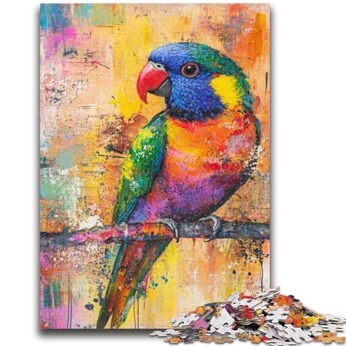1000-teiliges Puzzle für Erwachsene und Jugendliche, Fantasy-Papagei, 1000 Teile für Erwachsene, anspruchsvolles Spiel, ganze Familie (38x26cm) von GKJPOXZJ