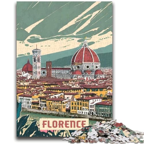 1000-teiliges Puzzle für Erwachsene und Jugendliche, Florenz-Puzzles für Teenager, Wichtelgeschenke für Kinder ab 14 Jahren (26x38cm) von GKJPOXZJ