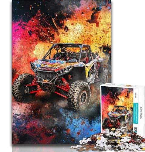 1000-teiliges Puzzle für Erwachsene und Jugendliche, Geländefahrzeuge, Lernspiele, Heimdekoration, Lernspiel für Geburtstag, Weihnachten, 75x50cm von GKJPOXZJ