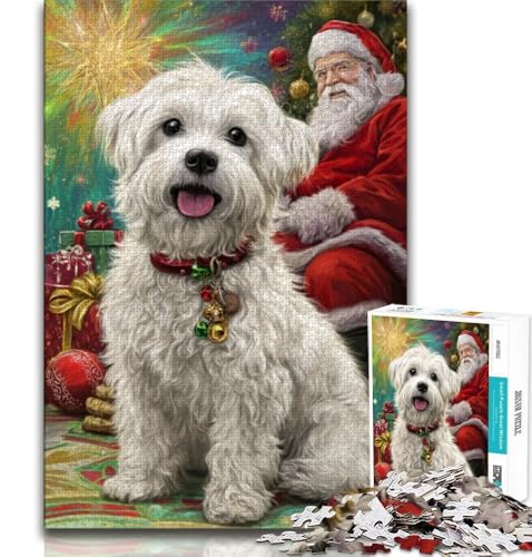 1000-teiliges Puzzle für Erwachsene und Jugendliche, Hund, Lernspiele, Heimdekoration, geeignet für die Schreibtischdekoration, 38x26cm von GKJPOXZJ