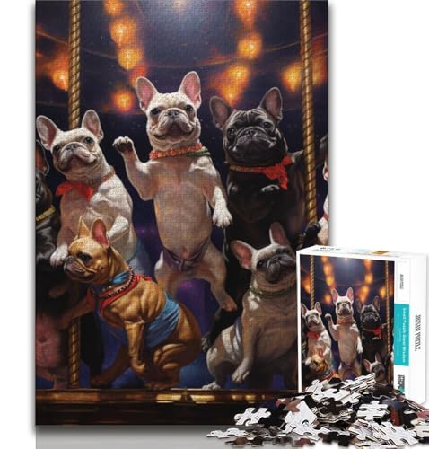 1000-teiliges Puzzle für Erwachsene und Jugendliche, Hundeparty, Lernspiele, Heimdekoration, Lernspiel für Geburtstag, Weihnachten, 38x26cm von GKJPOXZJ