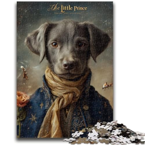 1000-teiliges Puzzle für Erwachsene und Jugendliche, Hundepuzzle Der kleine Prinz, Lernspielzeug, lustige Familienspiele, einzigartige Heimdekoration (75x50cm) von GKJPOXZJ