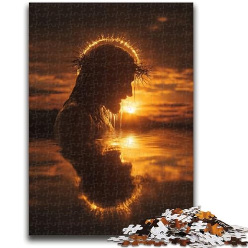 1000-teiliges Puzzle für Erwachsene und Jugendliche, Jesus-Puzzle für Erwachsene, Heimdekorationsspielzeug für Kinder ab 14 Jahren (26x38cm) von GKJPOXZJ