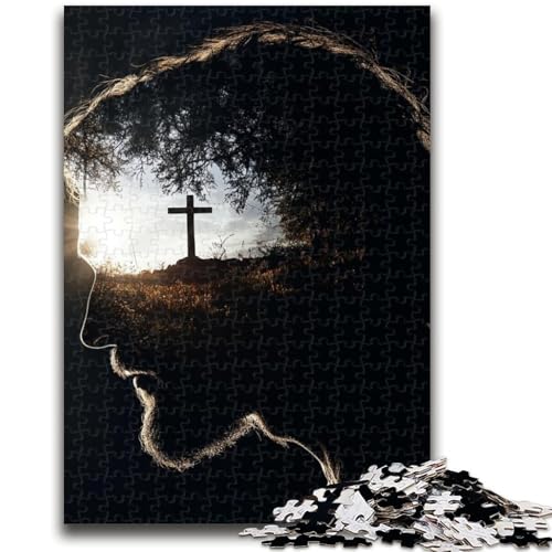 1000-teiliges Puzzle für Erwachsene und Jugendliche, Jesus-Puzzle für Erwachsene, Heimdekorationsspielzeug für Kinder ab 14 Jahren (75x50cm) von GKJPOXZJ