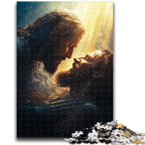 1000-teiliges Puzzle für Erwachsene und Jugendliche, Jesus-Puzzle für Erwachsene, Lernspielzeug und Spiele für Erwachsene und Jugendliche, (50x75cm) von GKJPOXZJ