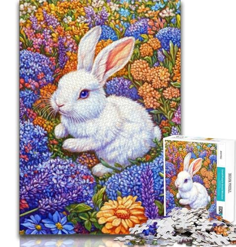 1000-teiliges Puzzle für Erwachsene und Jugendliche, Kaninchen, Lernspiele, Heimdekoration, einzigartige Heimdekoration und Geschenke, 38x26cm 1000-teiliges Puzzle für Erwachsene und Jugendliche, Kaninchen, Lernspiele, Heimdekoration, einzigartige Heimdekoration und Geschenke, 38x26cm von GKJPOXZJ