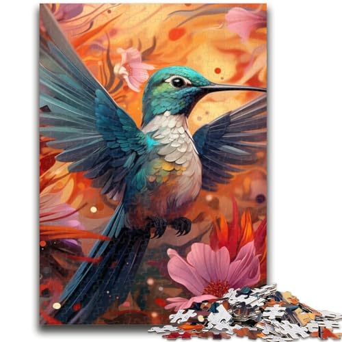 1000-teiliges Puzzle für Erwachsene und Jugendliche, Kolibri-Kunst, 1000-teiliges Puzzle, Quizspiel, Wanddekoration, einzigartige Geburtstags (50x75cm) von GKJPOXZJ