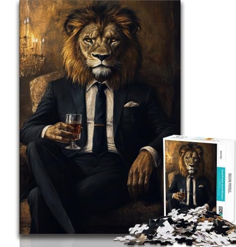 1000-teiliges Puzzle für Erwachsene und Jugendliche, Löwenporträt, Spielzeug, Lernspiele, Stressabbau, tolle Geschenke und Spielzeuge, 75x50cm 1000-teiliges Puzzle für Erwachsene und Jugendliche, Löwenporträt, Spielzeug, Lernspiele, Stressabbau, tolle Geschenke und Spielzeuge, 75x50cm von GKJPOXZJ