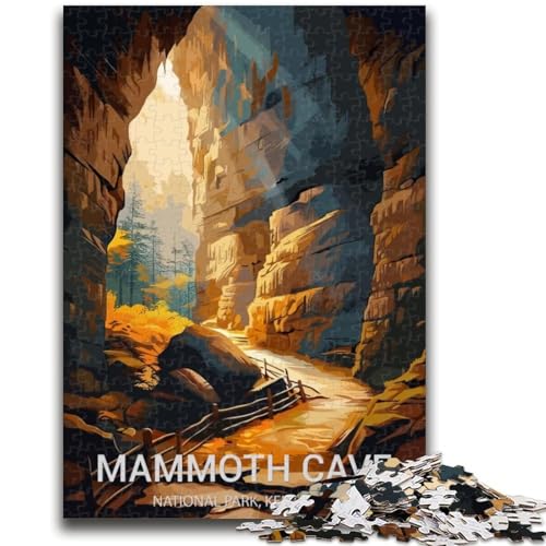 1000-teiliges Puzzle für Erwachsene und Jugendliche, Mammoth Cave National Park, Puzzle für Erwachsene, Stressabbau, schwierige Herausforderung, Wichtelgeschenke (50x75cm) von GKJPOXZJ