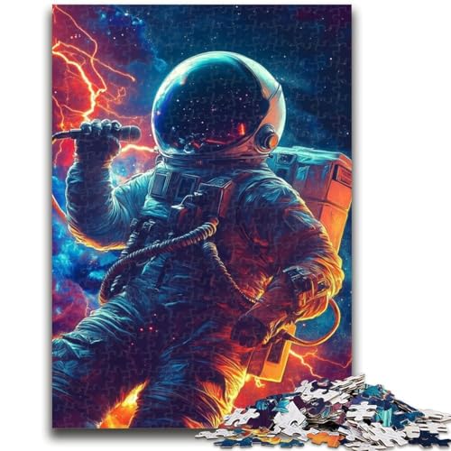1000-teiliges Puzzle für Erwachsene und Jugendliche, Musik-Astronauten-Puzzles für Erwachsene, Geburtstagsgeschenk, Geschenke, Wandkunst für Kinder ab 14 Jahren (38x26cm) von GKJPOXZJ