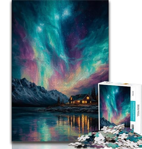 1000-teiliges Puzzle für Erwachsene und Jugendliche, Nordlichter, Spielzeug, Lernspiele, Stressabbau, tolle Geschenke und Spielzeuge, 75x50cm 1000-teiliges Puzzle für Erwachsene und Jugendliche, Nordlichter, Spielzeug, Lernspiele, Stressabbau, tolle Geschenke und Spielzeuge, 75x50cm von GKJPOXZJ