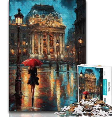 1000-teiliges Puzzle für Erwachsene und Jugendliche, Ölgemälde von Paris, lustige Spiele, Wanddekoration, einzigartige Geburtstags, 75x50cm von GKJPOXZJ