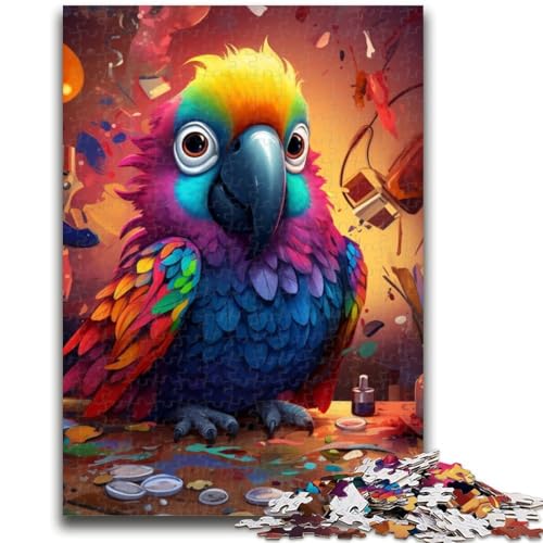 1000-teiliges Puzzle für Erwachsene und Jugendliche, Papageien-Puzzles für Teenager, lehrreich ganze Familie (26x38cm) von GKJPOXZJ