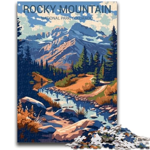 1000-teiliges Puzzle für Erwachsene und Jugendliche, Rocky Mountain National Park, 1000 Teile für Erwachsene, anspruchsvolles Spiel, Geschenke für die ganze Familie (50x75cm) von GKJPOXZJ