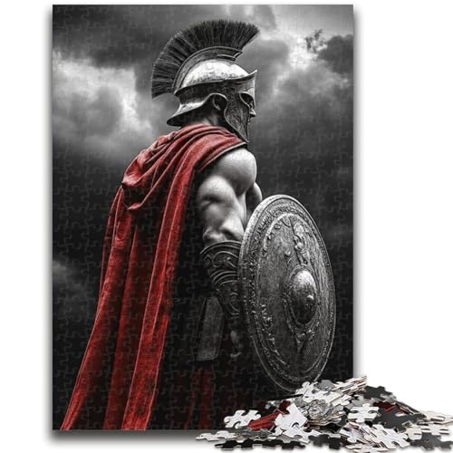 1000-teiliges Puzzle für Erwachsene und Jugendliche, Spartanischer Krieger, Malpuzzle, Lernspiele, Heimdekoration, geeignet für die Schreibtischdekoration (26x38cm) von GKJPOXZJ