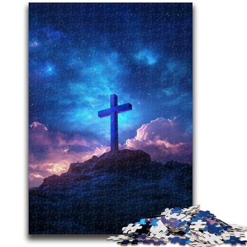 1000-teiliges Puzzle für Erwachsene und Jugendliche, Sternenkreuz-Puzzle für Erwachsene, Heimdekorationsspielzeug für Kinder ab 14 Jahren (75x50cm) von GKJPOXZJ