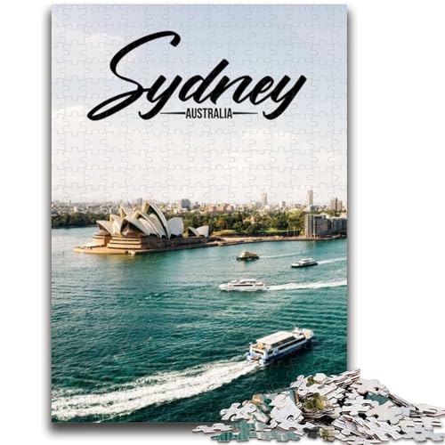 1000-teiliges Puzzle für Erwachsene und Jugendliche, Sydney, Puzzles für Erwachsene, Lernspielzeug und Spiele für Erwachsene und Jugendliche (26x38cm) von GKJPOXZJ