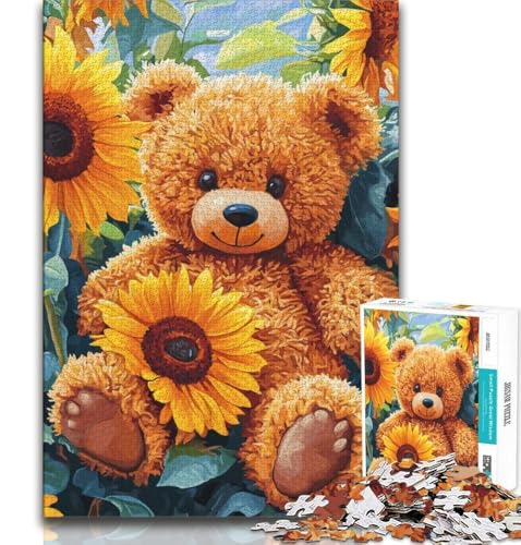 1000-teiliges Puzzle für Erwachsene und Jugendliche, Teddybär, Lernspielzeug, Familienspiele, geeignet als Schreibtischdekoration, 75x50cm von GKJPOXZJ
