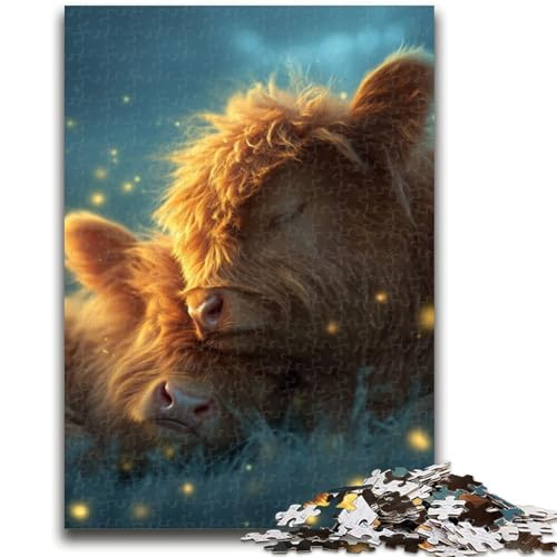 1000-teiliges Puzzle für Erwachsene und Jugendliche, Tier-Yak-Puzzles für Teenager, Quizspiel, Wanddekoration, einzigartige Geburtstags (50x75cm) von GKJPOXZJ