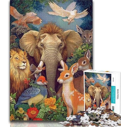 1000-teiliges Puzzle für Erwachsene und Jugendliche, Tierwelt, Spielzeug, Lernspiele, Stressabbau, tolle Geschenke und Spielzeuge, 38x26cm von GKJPOXZJ