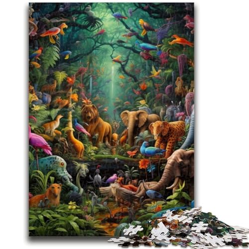 1000-teiliges Puzzle für Erwachsene und Jugendliche, Tierwelt-Puzzle für Erwachsene, Heimdekorationsspielzeug für Kinder ab 14 Jahren (75x50cm) von GKJPOXZJ