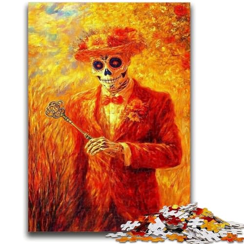 1000-teiliges Puzzle für Erwachsene und Jugendliche, Totenkopf im mexikanischen Stil, 1000 Teile für Erwachsene, lustiges Geschenk und Beschäftigung für zu Hause, Spielzeug für Regentage (38x26cm) 1000-teiliges Puzzle für Erwachsene und Jugendliche, Totenkopf im mexikanischen Stil, 1000 Teile für Erwachsene, lustiges Geschenk und Beschäftigung für zu Hause, Spielzeug für Regentage (38x26cm) von GKJPOXZJ
