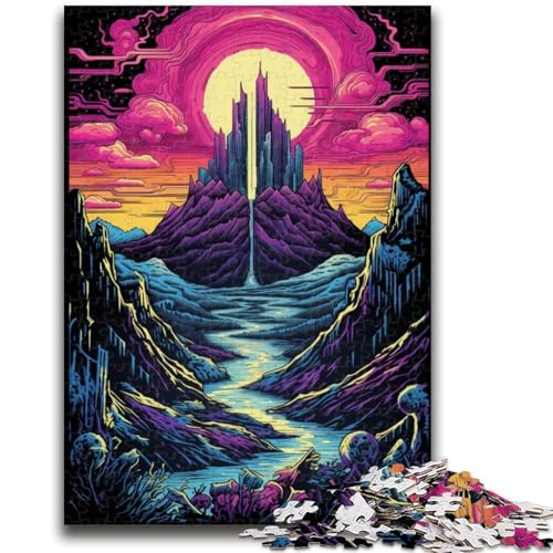 1000-teiliges Puzzle für Erwachsene und Jugendliche, Traumhafte, schöne Berge, Puzzle für Erwachsene, Quizspiel, Wanddekoration, einzigartige Geburtstags (38x26cm) von GKJPOXZJ